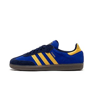 Tênis Adidas Samba ADV Azul e Amarelo - HQ9283