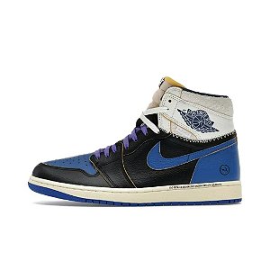 Tênis Air Jordan 1 Retrô High OG SP Fragmento x Union LA Sport Royal - O7847-001