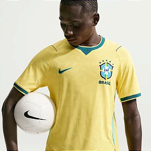 Camisa Brasil I 2026 Jogador Masculina Amarela