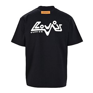 Camiseta Louis Vuitton Graphic Short-Sleeved "Lovers" Black