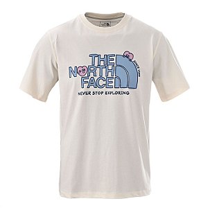 Camiseta The North Face "Never Stop Exploring" Off-White Masculina