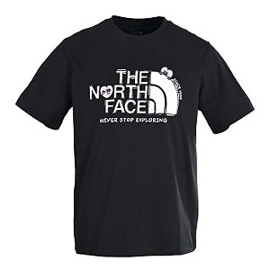Camiseta The North Face "Never Stop Exploring" Preta Masculina