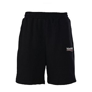 Bermuda Moletom Balenciaga "Political Campaign" Preta Masculina