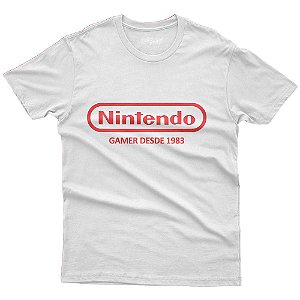 Camiseta Nintendo Gamer Desde 1983 Unissex