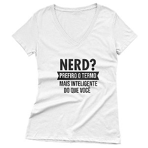 Camiseta Nerd Feminina