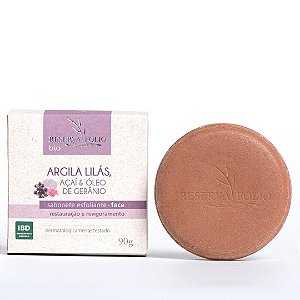 Sabonete Restauração e Revigoramento Argila Lilás, Açaí & Óleo de Gerânio 90g