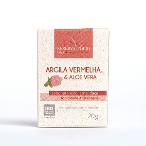 Mini Sabonete Tonicidade e Vitalidade Argila Vermelha & Aloe Vera 20g