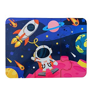 Quebra Cabeça Infantil Brinquedo Educativo MDF - Astronauta