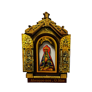 Imã Geladeira Mural Aparecida Abençoe-nos MDF 3mm 42