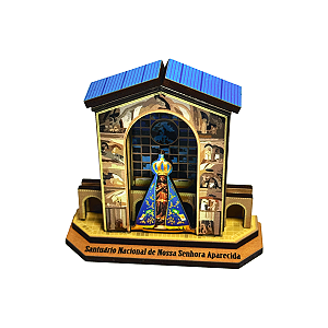 Enfeite de Mesa Religioso Nossa Senhora Aparecida MDF 3D 062