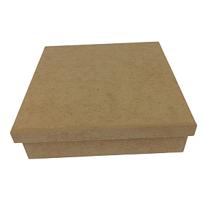 Caixa MDF Personalizada Gravação a Laser 006 - 18,8x18,8x5,6 cm