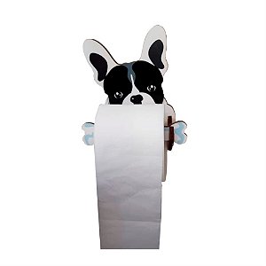 Porta Papel Higiênico | Bulldog Francês