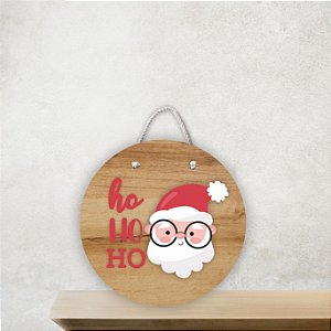 Placa Decorativa - Natal - Ho Ho Ho, Feliz Natal Placa Decorativa