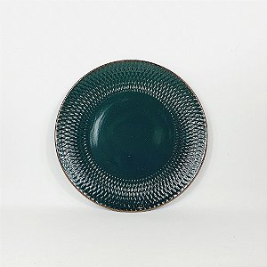 Prato de Cerâmica - Verde - 19,5cm