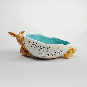 Petisqueira de Cerâmica - Happy Easter