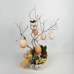 Osterbaum - Happy Easter/Laranja