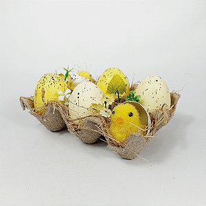 Bandeja C/ Ovos Decorativa
