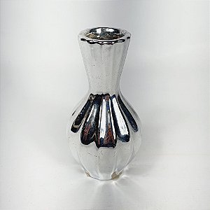 Vaso de Cerâmica Pequeno - Prata