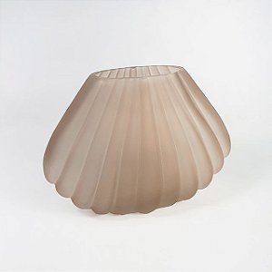 Vaso de Vidro Concha - 18,5cm x 15cm