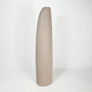 Vaso de Cerâmica Texturizado Alongado -  11cm x 53cm
