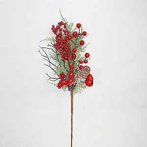 Galho Decorativo Natalino de Berry -  40cm
