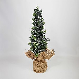 Árvore de Natal/Branca C/Bolinhas - 25,6cm - Christa DeCoração