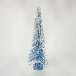 Árvore de Natal/Branca C/Bolinhas - 25,6cm - Christa DeCoração