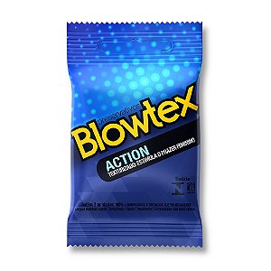 Preservativo Blowtex Action com 03 Unidades