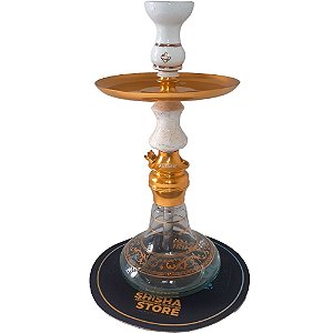 NARGUILE  PEQUENO FUTURE PRIME GOLD BOTTCINO CLEAR  -  AMAZON HOOKAH
