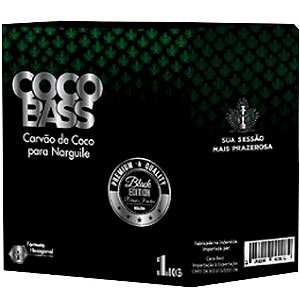 CARVÃO DE COCO HEXAGONAL 1KG - COCO BASS