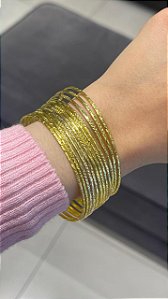 Kit Pulseiras Dourado
