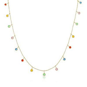 Choker Colorida Thais Dourado