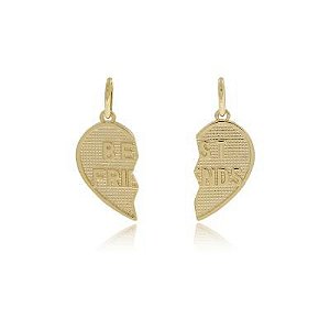 Pingente Best Friend  Dourado