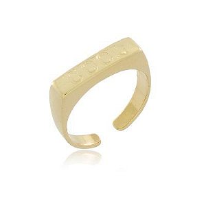 Anel escrita Cool Dourado