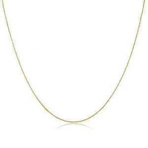Colar Corrente Veneziana 0,8 60Cm Dourado