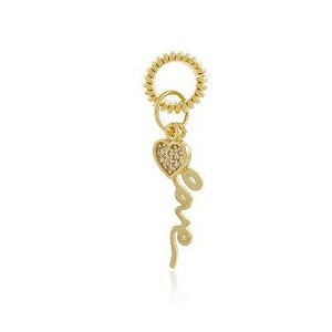 Pin Lock Love Dourado