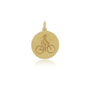 Pingente Bike Dourado