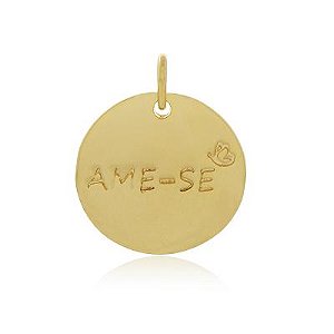 Pingente Ame-Se Dourado