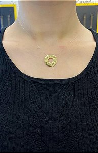 Colar Nylon Prosperidade Sucesso Dourado