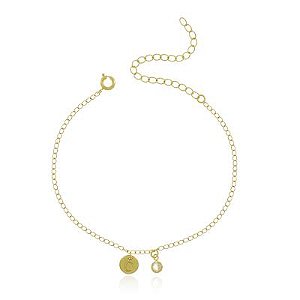 Pulseira Letrinha Dourada