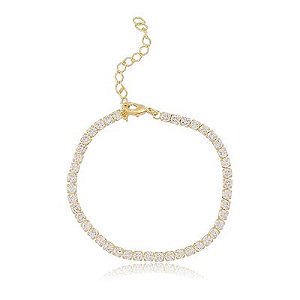 Pulseira Riviera Rita Cristal Dourado