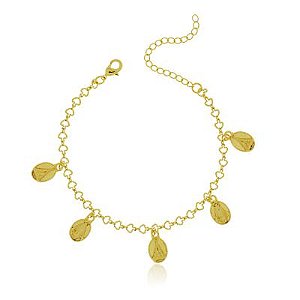 Pulseira Medalhas N. Sra Aparecida Dourado