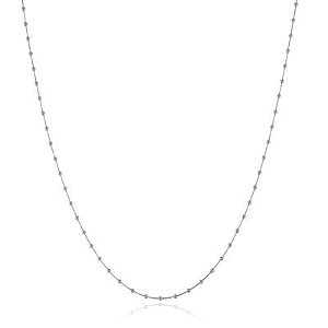 Colar 60Cm Bolinhas Rbranco