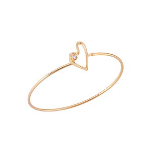 Bracelete União Coração Dourado