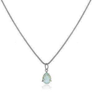 Colar Gotinha Azul Rbranco