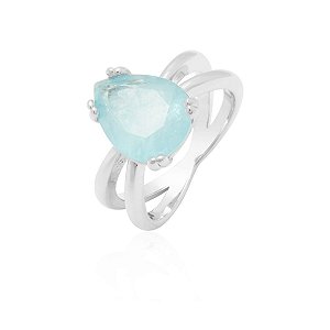 Anel Celina Aquamarine Rbranco