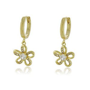 Brinco Argola Primavera Dourado