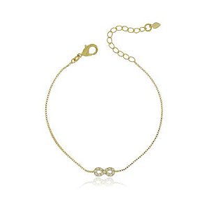 Pulseira Infantil Infinito Dourado