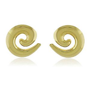Brinco Espiral Dourado