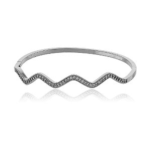 Bracelete Onda Cravejado Rbranco